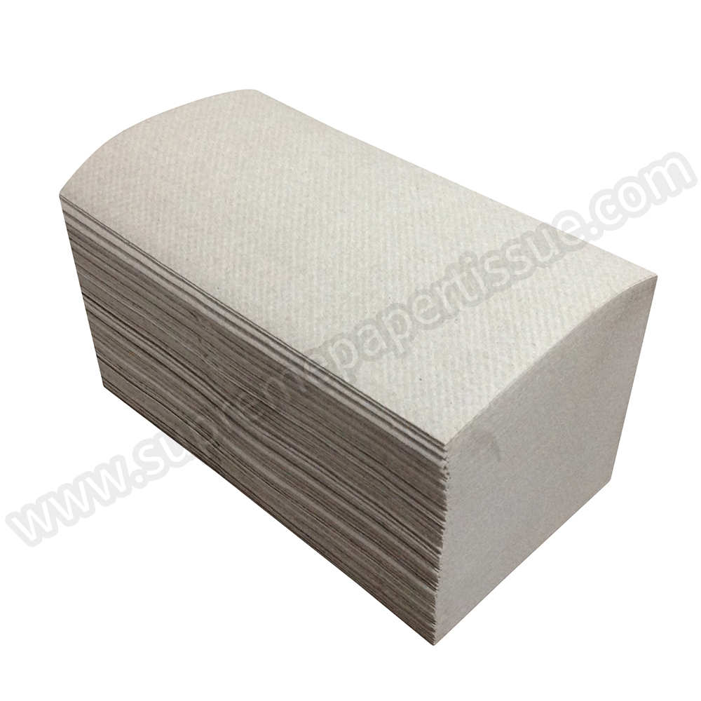 Single-Fold Paper Hand Towel Recycle Brown - SingleFold V Fold Paper Hand Towel - 5