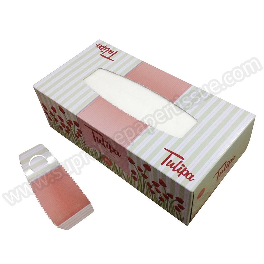 Flat Box Facial Tissue Virgin White - Box Facial Tissue - 5