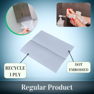 Single-Fold Paper Hand Towel Recycle White