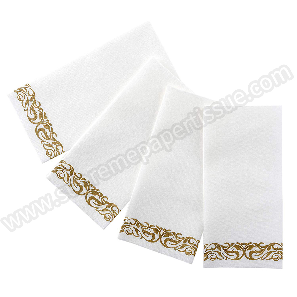 Airlaid Napkin 1/8 1/6 Fold Virgin White - Dinner Napkins 1/8 Fold 1/4 Fold - 3