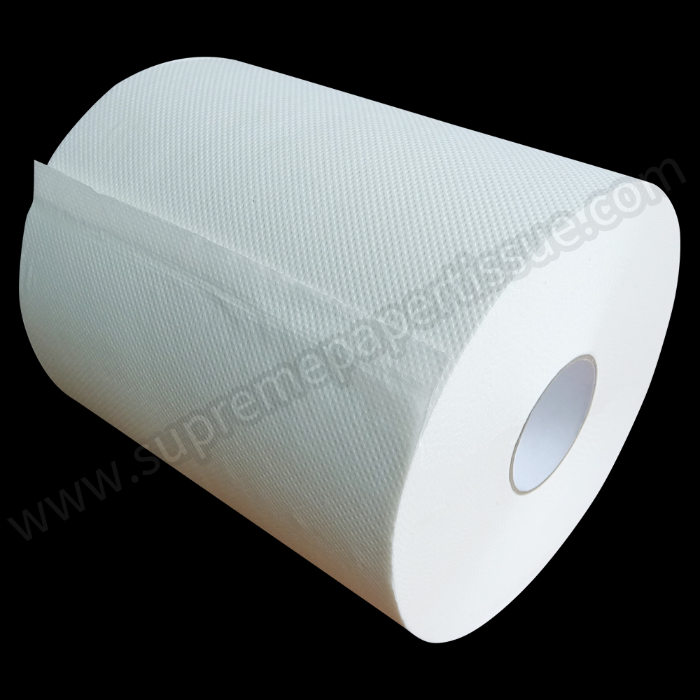 Quilted 2Ply Hardwound Roll Paper Hand Towel Virgin White - Air Paper Series Products - 3