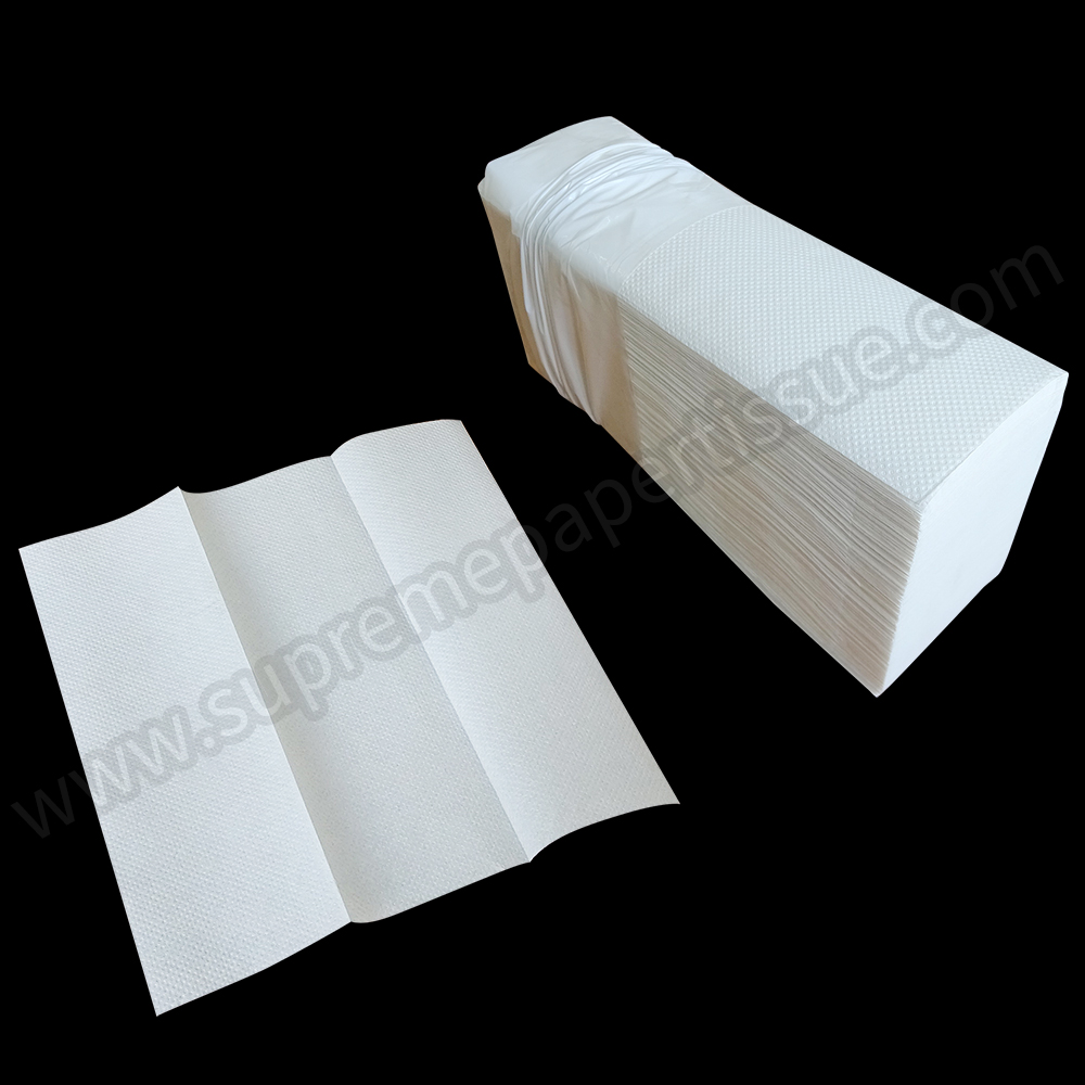 Quilted 2Ply Virgin Slimline Paper Hand Towel - Air Paper Series Products - 6