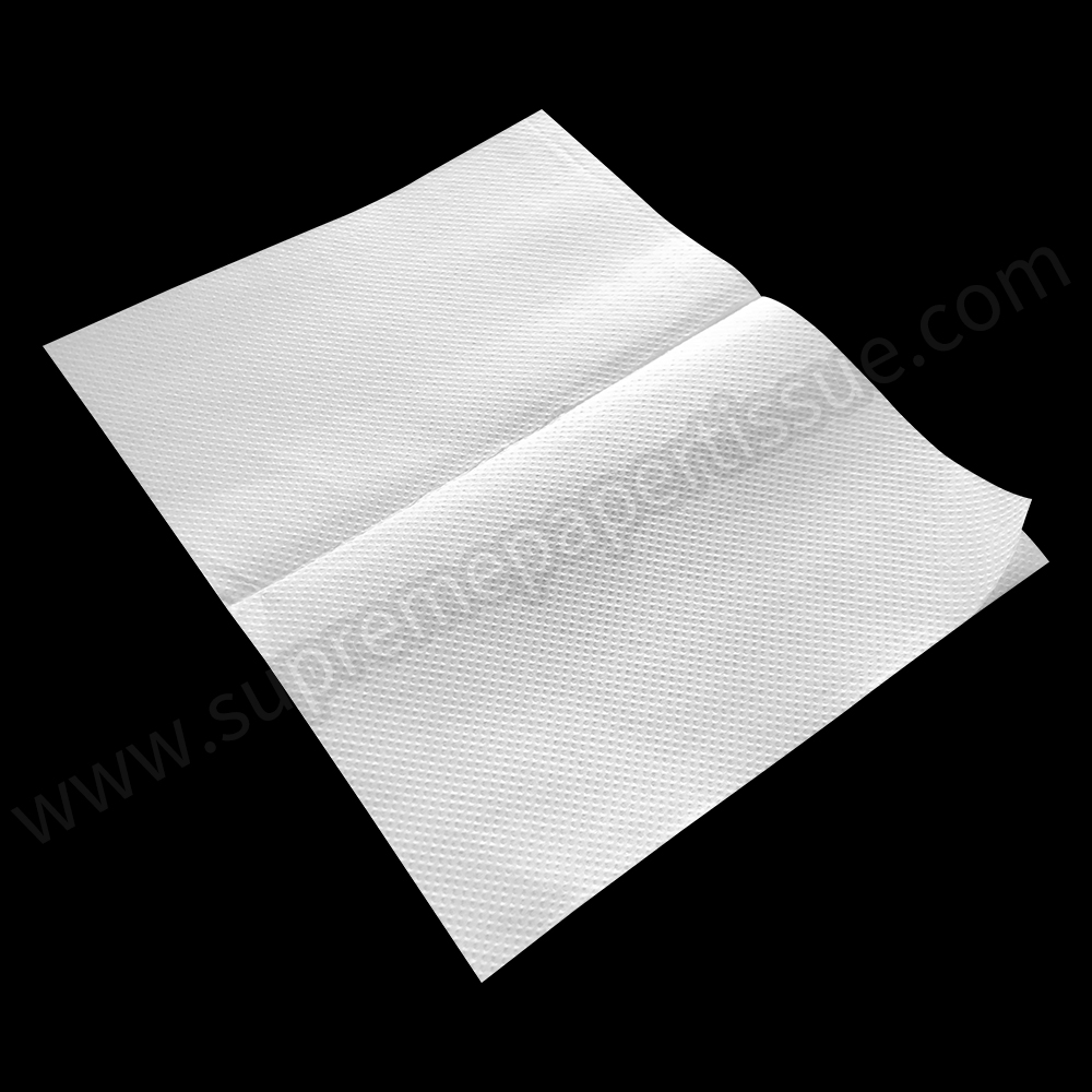 Air Quilted Interfold Napkin Virgin White - Easy Napkins Express Napkins 1/2 Fold - 8