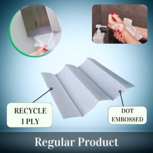 Compact Paper Hand Towel Recycle White