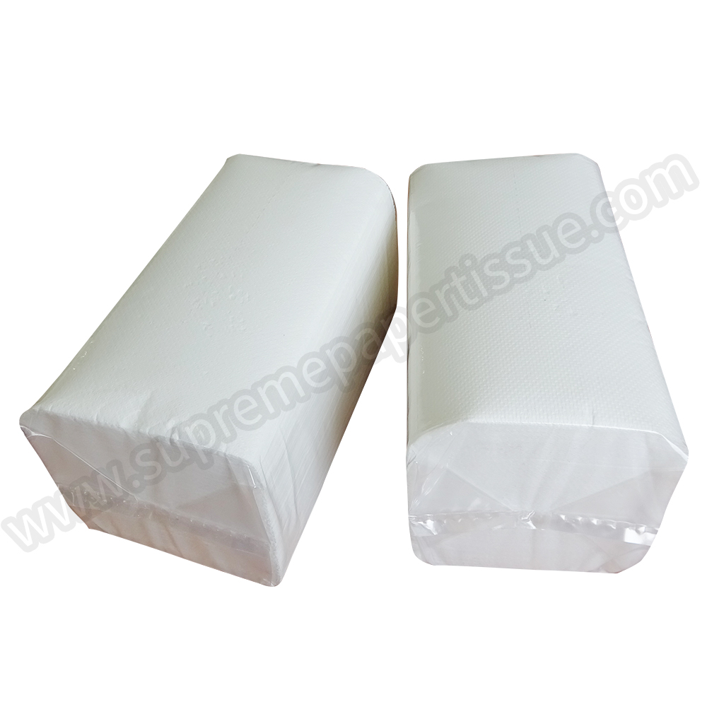 Quilted 2Ply Interfold Wipe Towel Virgin White
