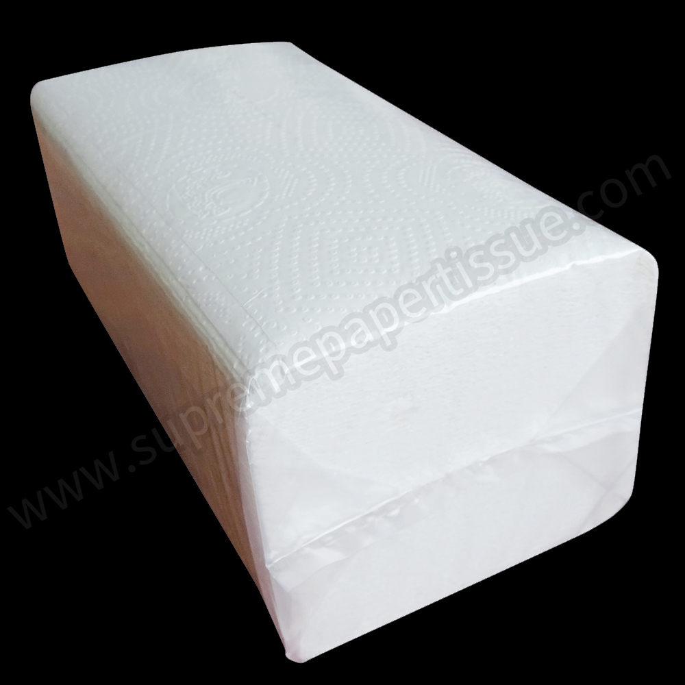 Interfold Wipe Towel 1/2 Fold Virgin White - Paper Wipes - 2