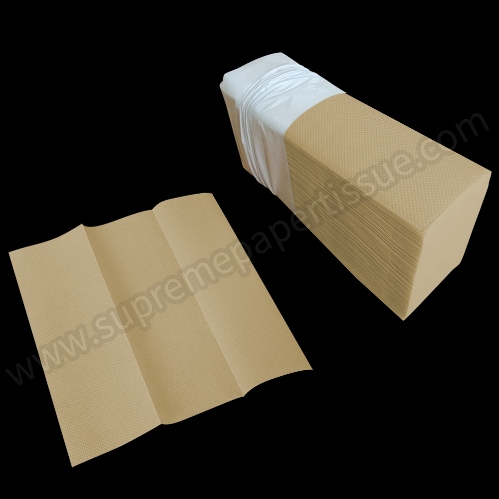 Quilted 2Ply Slimline Paper Hand Towel Bamboo Natural - Air Paper Series Products - 6
